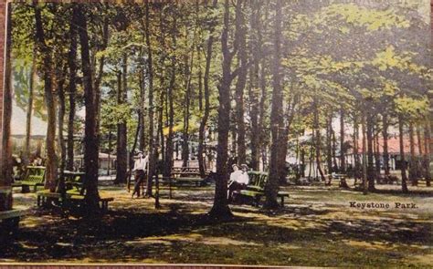 The Former Keystone Park Sayre Pa A Postcard View Coaster Talk No