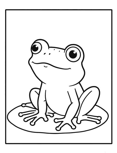 35 Free Frog Coloring Pages For Kids 2023 Printables