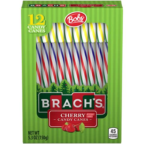 Brachs Bobs Cherry Candy Canes Box Of 12 All City Candy Reviews