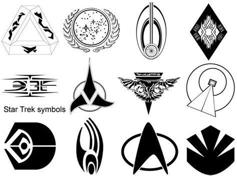 Star Trek Symbols Vector Star Trek Symbol Star Trek Funny Star Trek