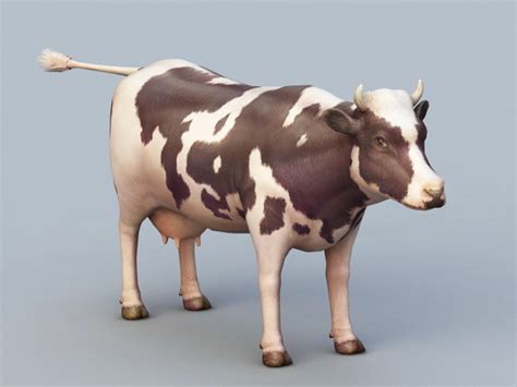 Dairy Cow 3d Model 3ds Max Files Free Download Modeling 42180 On Cadnav