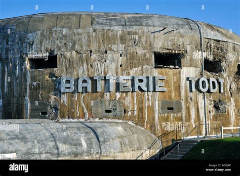 Ww2 Atlantic Wall Museum With Second World War Two Bunker Batterie Todt