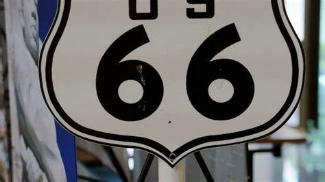 Video Route 66 Us California Highway Signage Famous Road Street In