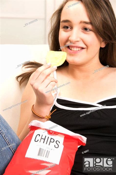 ADOLESCENT SNACKING Stock Photo Picture And Rights Managed Image Pic BSI Agefotostock