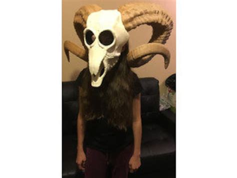 Ram Skull Mask Stl Ram Skeleton Stl 3d Printed Mask 3d Etsy