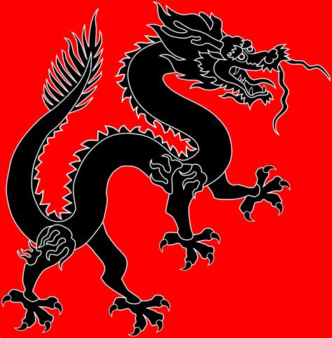 Filechinese Black Dragon Red Backgroundsvg Clipart Best Clipart Best