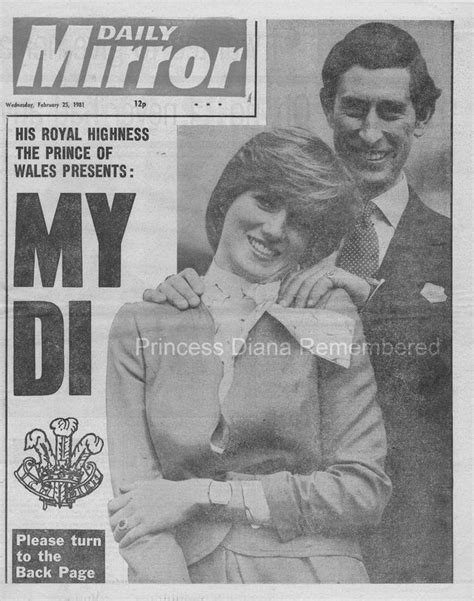 Memories Of Diana Royal Engagement Announcement Excitement In Uk Newspapers Princess Diana