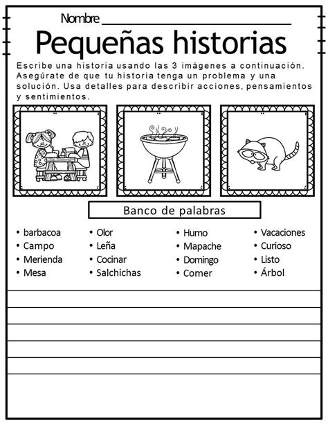 Pequeñas Historias Trabajamos La Escritura Creativa Con Imágenes Y