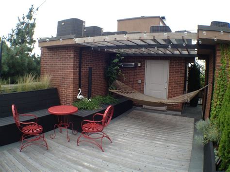 Brook Landscape Terraces Urban Roof Hammock Avec