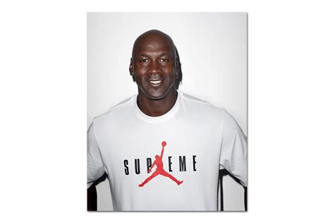 Air jordan tee shirt men's basketball training gym. Supreme x Air Jordan T-Shirt on Michael Jordan | HYPEBEAST