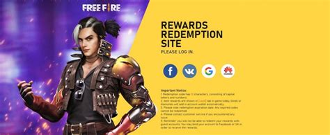 Users can visit the redeem website and you must log in via facebook, vk, google and huawei. Garena Free Fire Redeem Code Website: How To Use It