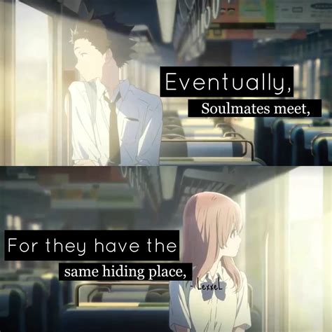 Sometimes you don't have to use many words to get your point across. Koe No Katachi Silent Voice | Anime quotes, Anime qoutes ...