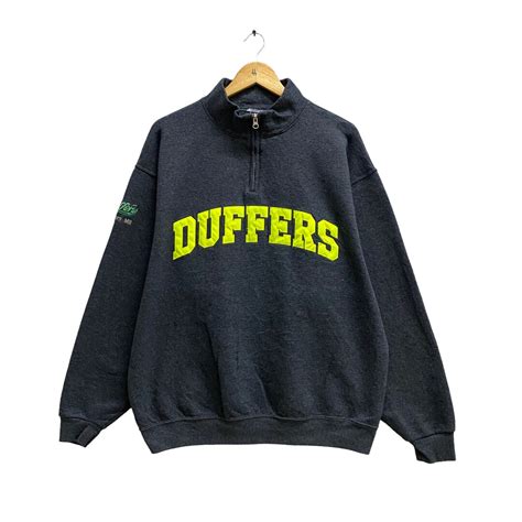 Vintage Duffers Spellout Logo Patchwork Crewneck Sweatshirt Etsy