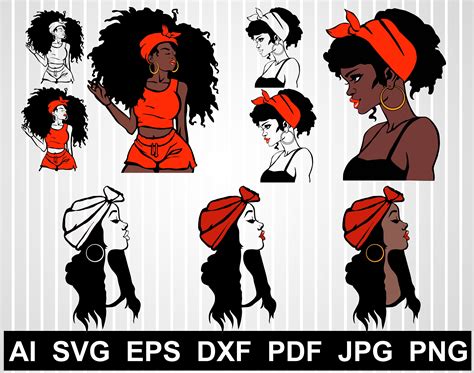 Black Woman Svg African American Svg Cuts Files For Cricut Etsy