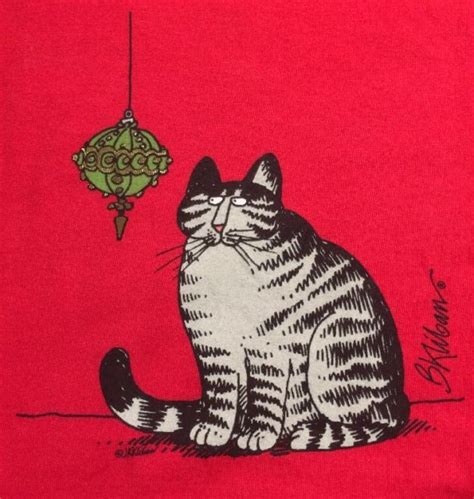 Xmas Ball Kilban Cat Kliban Cat Christmas Cats Cat Art