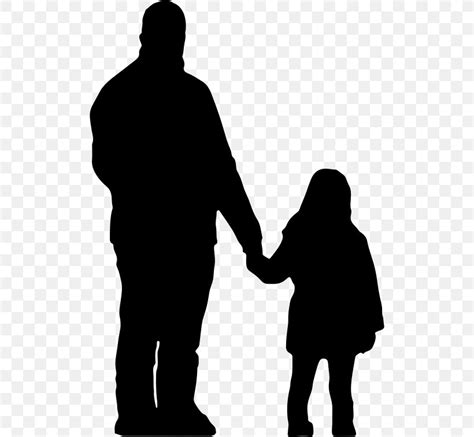 Father Daughter Silhouette Parent Clip Art Png 510x756px Father