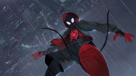 Spider Man Miles Morales In The Sky Animated Responsive 4k By
