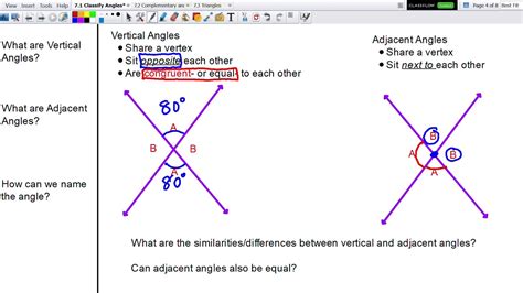 This topic is laso a little confusing. 7.1 Lesson: Classifying Angles - YouTube
