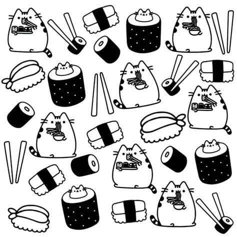 Print them all for free and have a kitty party! Pusheen | Pusheen coloring pages, Cat coloring book ...