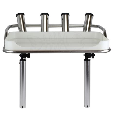 Premium Bait Board - 4 Rod Holders - 2 Mounts