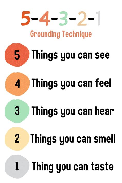 Mindful Printable Grounding Technique For Kids Etsy Ireland