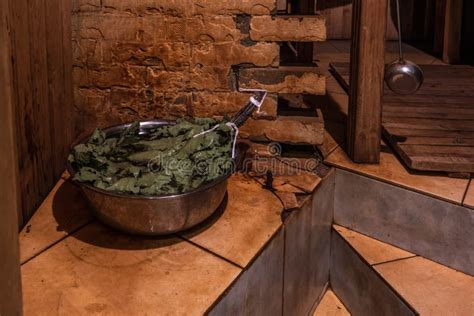 Standard Design Classic Wooden Russian Bath Sauna Interior With Hot