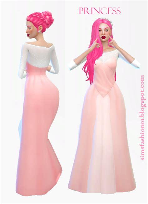 Sims Fashion01 Simsfashion01 Princess Dress The Sims 4
