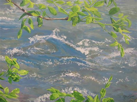 River Spring Painting By Karen Ilari Fine Art America