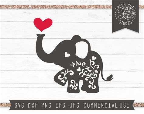 Elephant Svg Cut File For Cricut Instant Download Baby Etsy