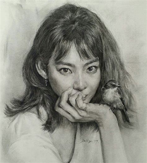 Wonderful Drawing Works By Jori0506 Portrait Sketches Pencil Portrait