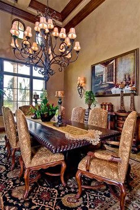 50 Glorious And Luxury Western Dining Room Design Tuscan Dining Rooms