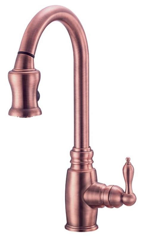 Copper is also very versatile, in that it can be used with an aged patina to suit an industrial interior or a more traditional. Faucet.com | D454557AC in Antique Copper by Danze