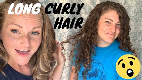 styling my sister s long curly hair 2c 3a hair youtube