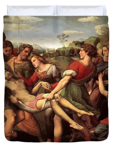 New Artwork For Sale The Deposition 1507 Duvet Cover By Raphael