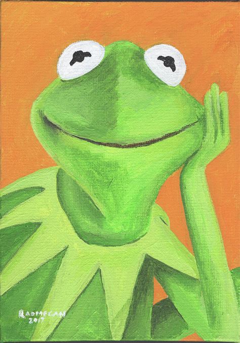 Hi Ho Kermit The Frog Painting By Radmegan