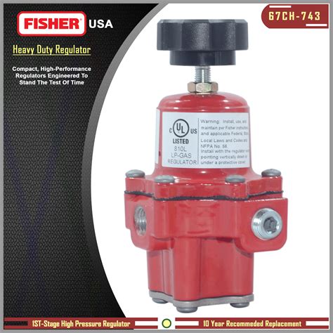 High Pressure Lpg Regulator Fisher Usa 67ch 743 Lazada Ph