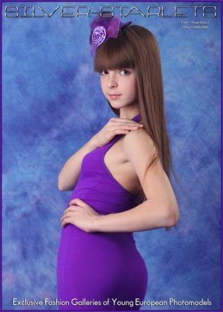 Silver Starlets Anastasia Purple Dress 1 X TeenModels
