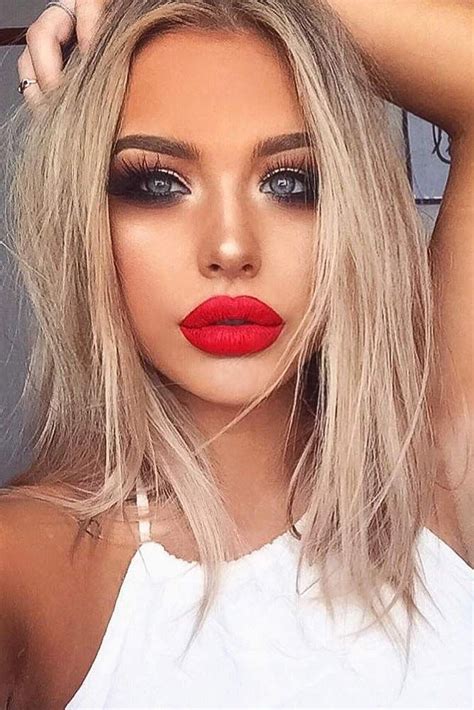 48 Red Lipstick Looks Get Ready For A New Kind Of Magic Red Lipstick Looks Red Lipstick