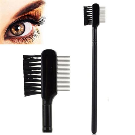 Buy Steel Eyebrow Eyelash Dual Comb Extension Brush Metal Comb Cosmetic