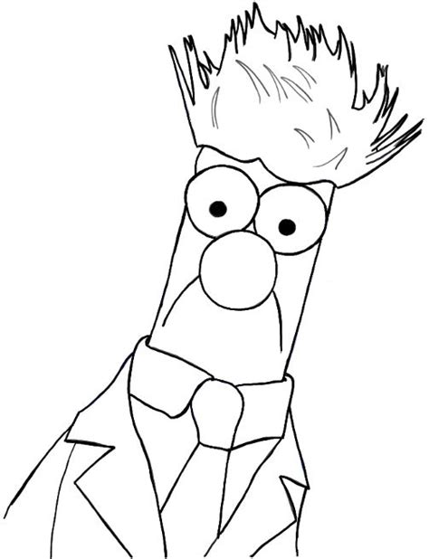 The Simpsons Face Is Drawn In Black And White
