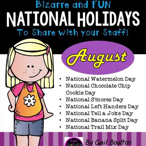 Bizarre And Fun National Holidays To Celebrate Your Staff August