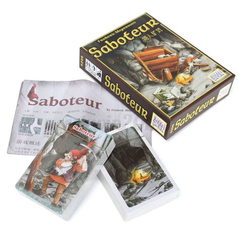 But watch out for the saboteurs who will change your path or destroy your supplies. Vintage Saboteur Card Game Board Game Path Action Gold ...