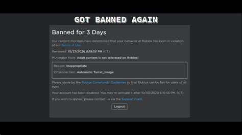 I Got Banned Again For 3 Days This Is Getting Worse Youtube
