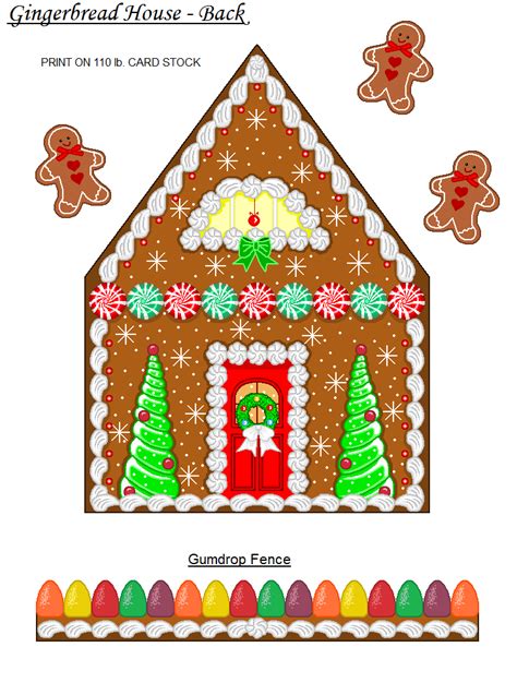 Christmas Paper Crafts Gingerbread House Craft Diy Doll School Supplies