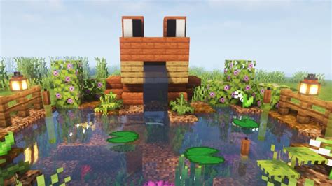 Frog Fountain Tutorial Minecraft 119 Youtube