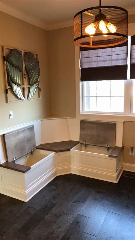 Kitchen Corner Nook with Storage Elegant Our Built In Breakfast Nook