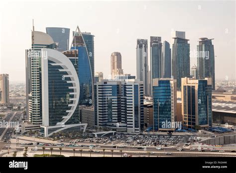 Doha Downtown Buildings Qatar Stock Photo Alamy