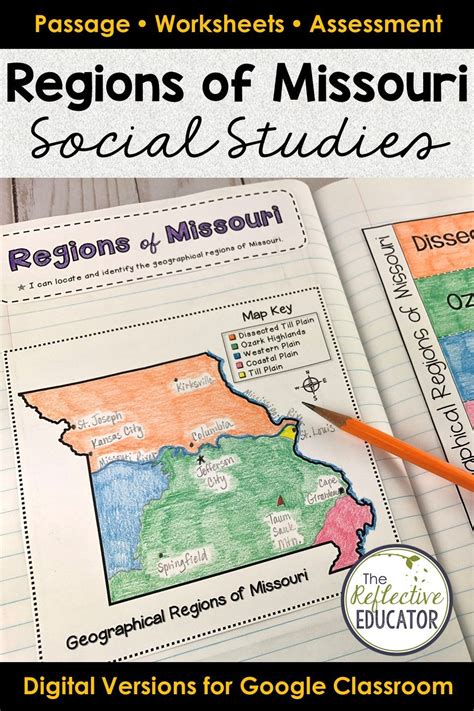 Regions Of Missouri Missouri Social Studies Social Studies
