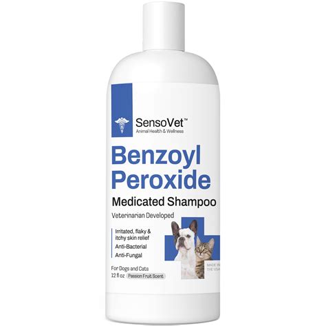 Sensovet Benzoyl Peroxide Shampoo For Cats And Dogs Helps Treat