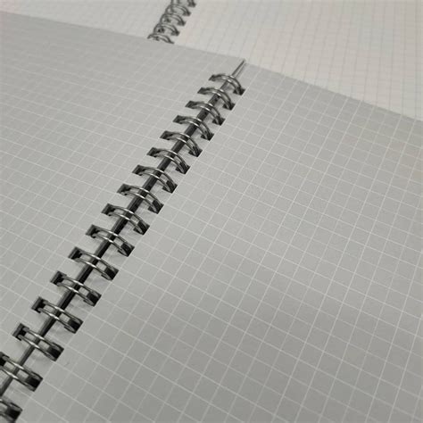 100pgs Premium Transparent Notebook Journal Buku Nota Grey Grid